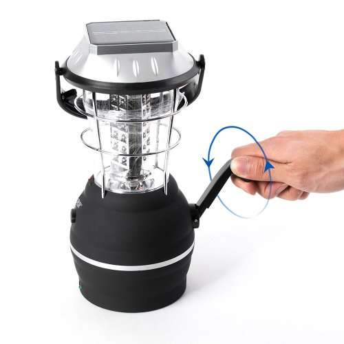 super bright hand crank SOLAR LED lanten 5 ways rechargeble