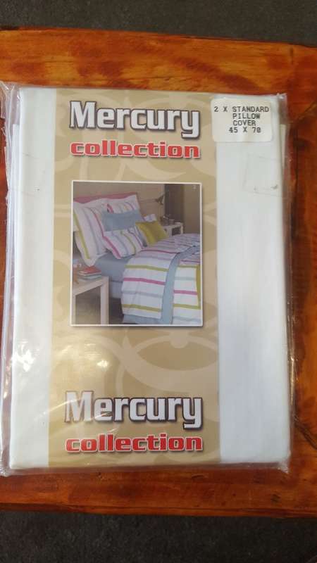 2x standard pillow case Mercury comfy collection/new year special/size:45x70cm