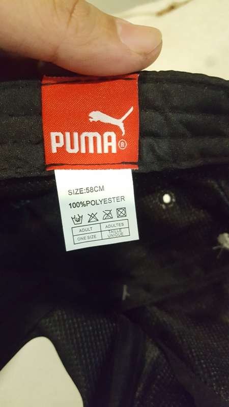 Puma one size major leagur baseball cap--black