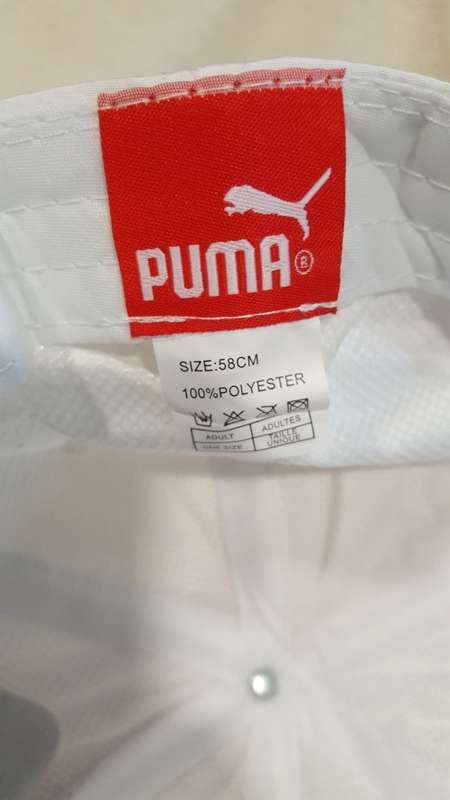 Puma one size major leagur baseball cap--white