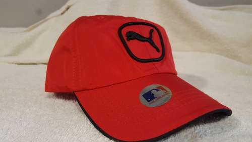 Puma one size major leagur baseball cap--red