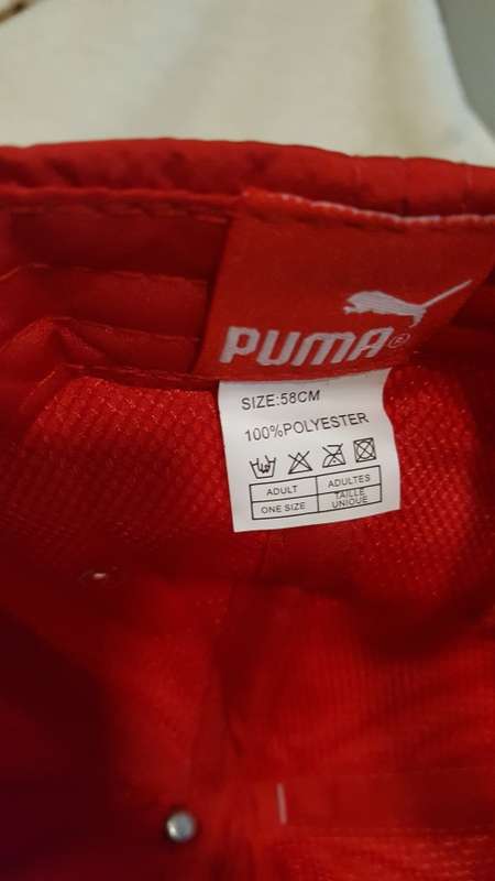 Puma one size major leagur baseball cap--red