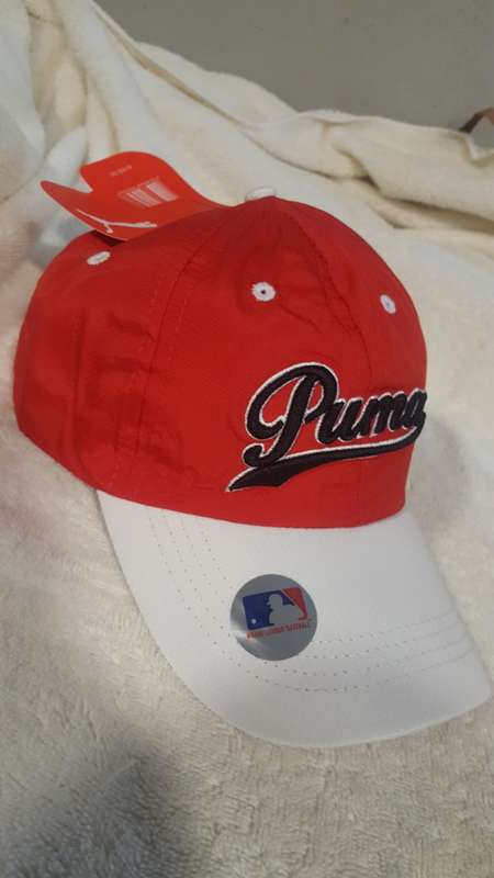 Puma one size major leagur baseball cap--red