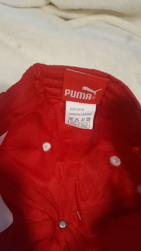 Puma one size major leagur baseball cap--red