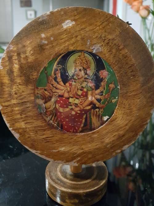 oriental 3 tier foldable wooden stand