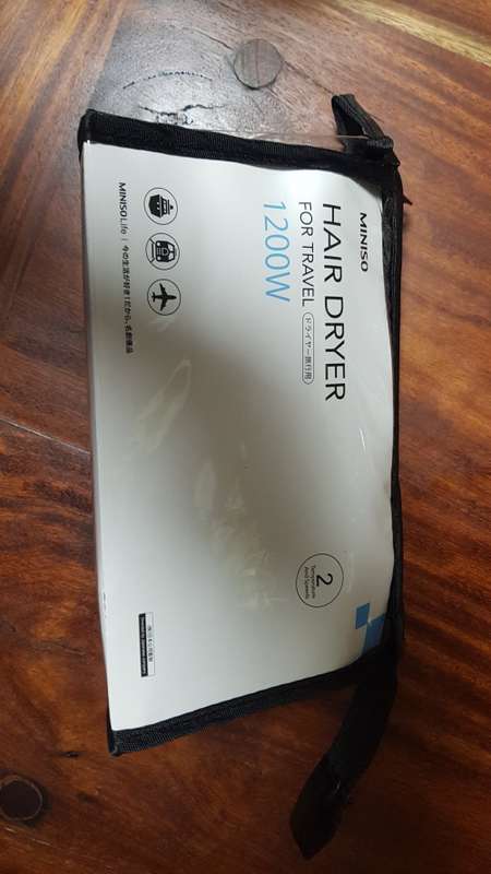 miniso hair dryer 1200w for travel