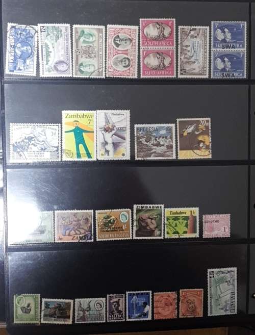 AFRICA MIX USED STAMPS CRAZY SART BIDDING FROM R1---TOTAL 33 PAGES