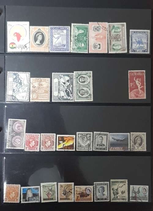 AFRICA MIX USED STAMPS CRAZY SART BIDDING FROM R1---TOTAL 33 PAGES