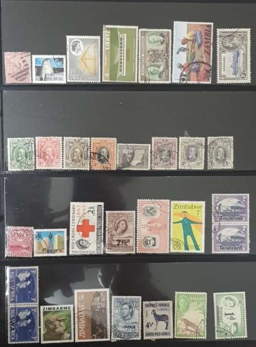 AFRICA MIX USED STAMPS CRAZY SART BIDDING FROM R1---TOTAL 33 PAGES