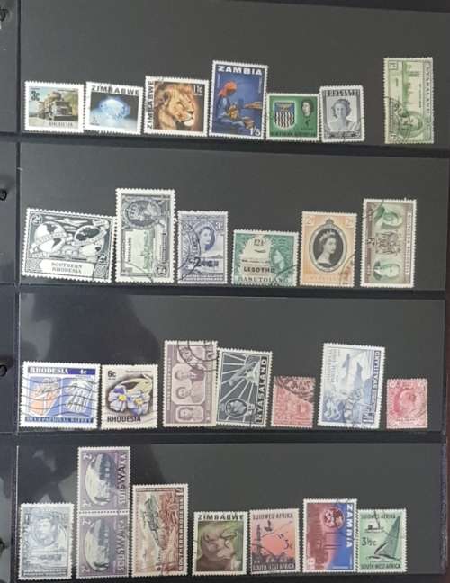 AFRICA MIX USED STAMPS CRAZY SART BIDDING FROM R1---TOTAL 33 PAGES