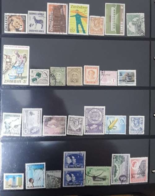 AFRICA MIX USED STAMPS CRAZY SART BIDDING FROM R1---TOTAL 33 PAGES