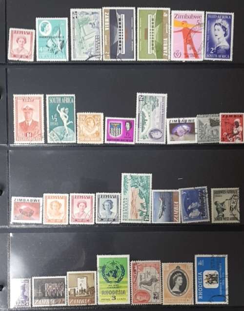 AFRICA MIX USED STAMPS CRAZY SART BIDDING FROM R1---TOTAL 33 PAGES