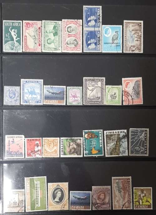 AFRICA MIX USED STAMPS CRAZY SART BIDDING FROM R1---TOTAL 33 PAGES