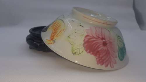 antique chinese cock bowl