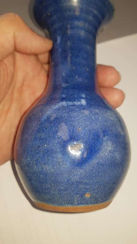 lapis lazuli glaze smart vase