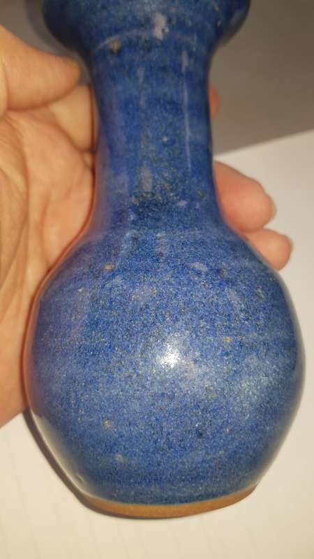 lapis lazuli glaze smart vase