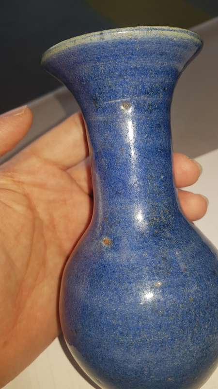 lapis lazuli glaze smart vase