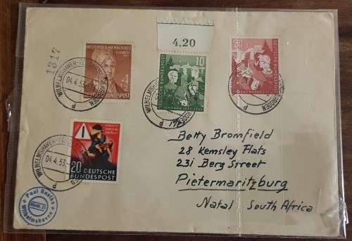 1947-1989 Germay stamps FDC or postal covers total 42 covers