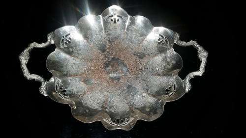silver plated tray