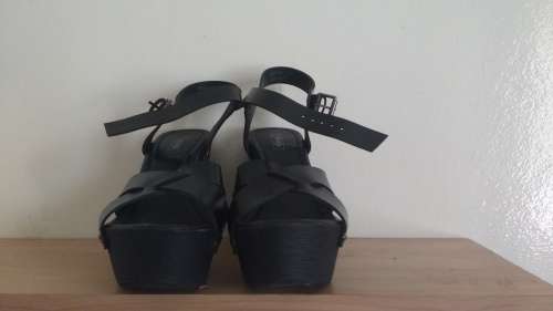 Black Open High Heels