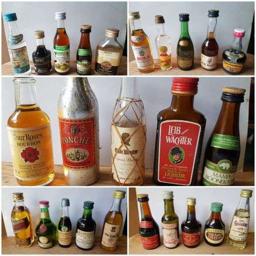 19 lots of 5 miniature bottles for your pub
