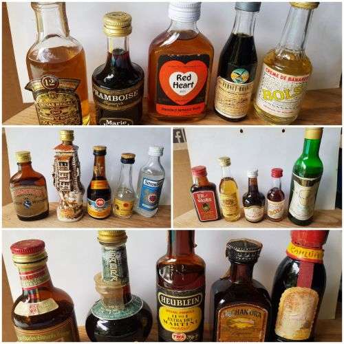 19 lots of 5 miniature bottles for your pub