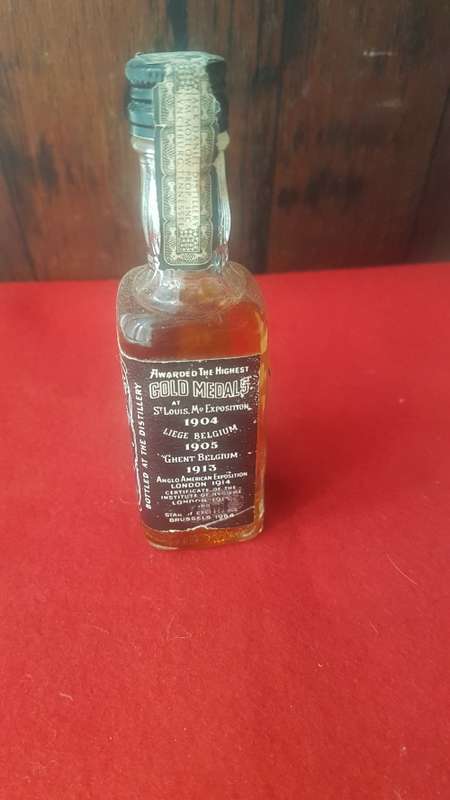 vintage miniture Jack Daniels 1/10 pint bottle