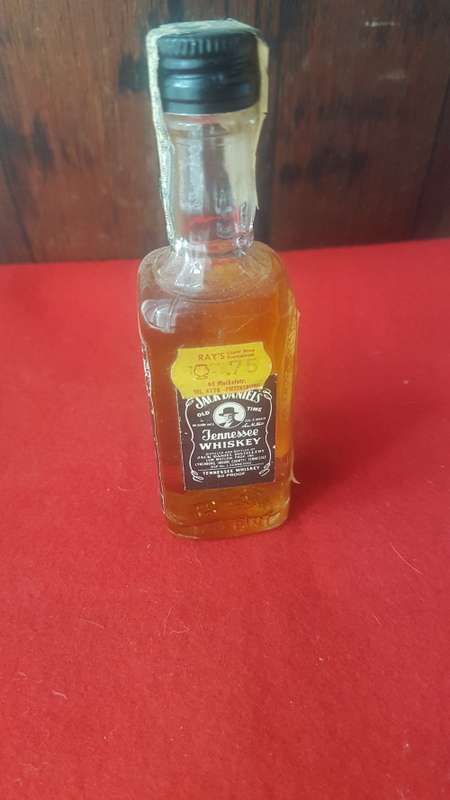 vintage miniture Jack Daniels 1/10 pint bottle