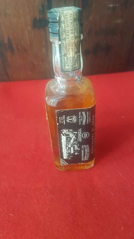 vintage miniture Jack Daniels 1/10 pint bottle