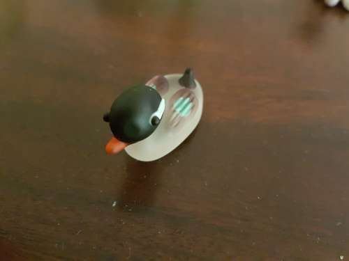 frosted glass miniature duck
