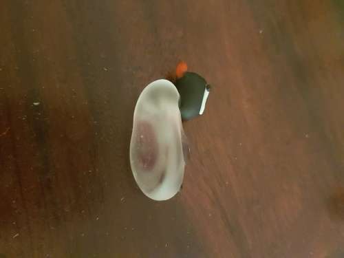 frosted glass miniature duck