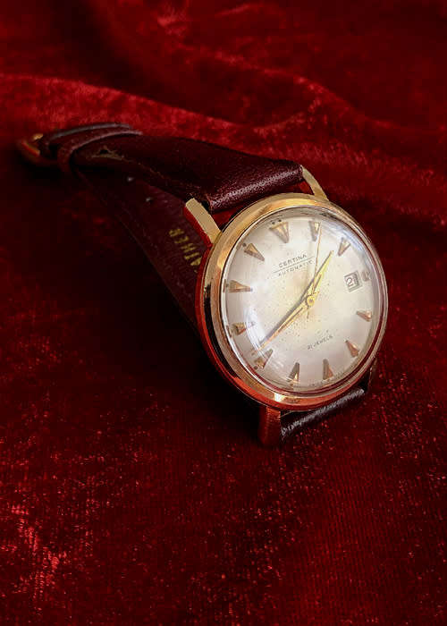VINTAGE CERTINA AUTO WINDING MEN'S WATCH, GOLD PLATED, C 1955