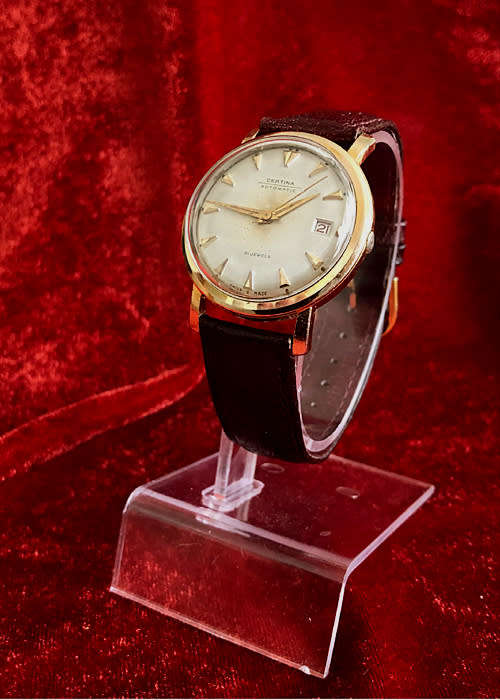 VINTAGE CERTINA AUTO WINDING MEN'S WATCH, GOLD PLATED, C 1955