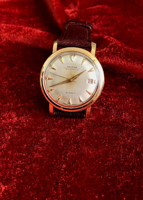VINTAGE CERTINA AUTO WINDING MEN'S WATCH, GOLD PLATED, C 1955