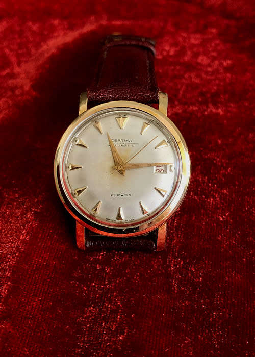 VINTAGE CERTINA AUTO WINDING MEN'S WATCH, GOLD PLATED, C 1955