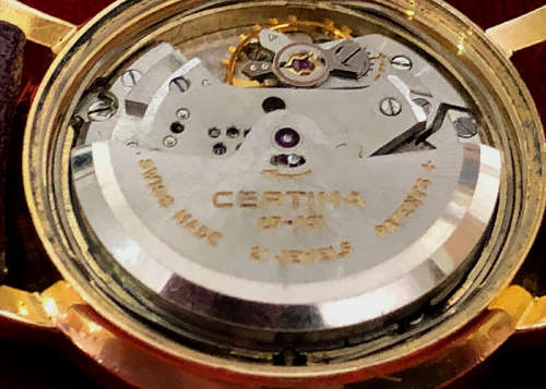 VINTAGE CERTINA AUTO WINDING MEN'S WATCH, GOLD PLATED, C 1955