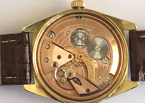 VINTAGE OMEGA GENEVE MEN'S WATCH, MANUAL WINDING, GOLD PLATED CASE CAL. 601