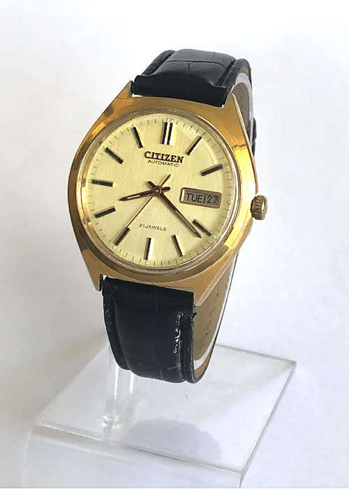 VINTAGE CITIZEN AUTOMATIC DAY DATE MEN'S WATCH 21 JEWELS C 1970