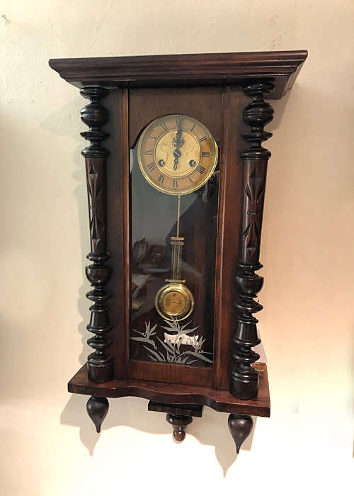 ANTIQUE FMS (MAUTHE) WALL CLOCK VERY GOOD CONDITIONS, 8 DAYS WINDING