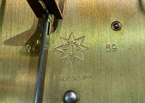 ANTIQUE JUNGHANS WESTMINSTER CHIME WALL CLOCK W64 C 1950 IN PERFECT CONDITIONS