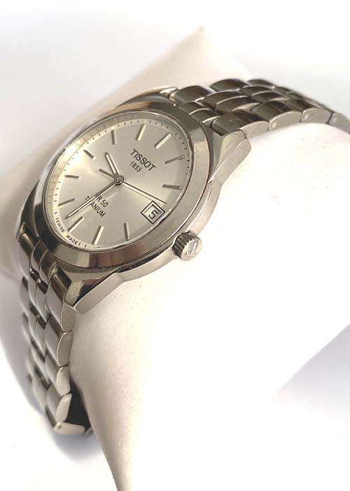 TITANIUM TISSOT PR 50 MEN'S WATCH, WITH DATE, IN GOOD CONDITIONS