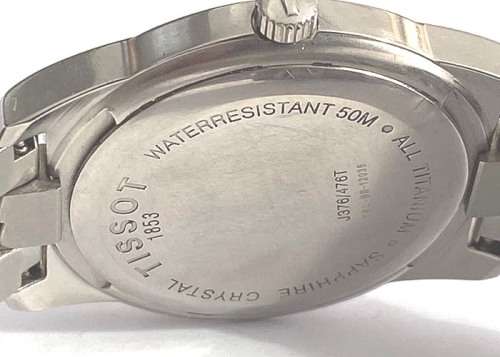 TITANIUM TISSOT PR 50 MEN'S WATCH, WITH DATE, IN GOOD CONDITIONS