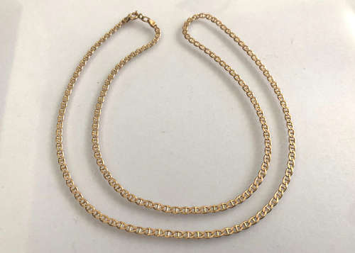 9 CT SOLID GOLD NECKLACE CHAIN, ITALIAN MADE, LIKE NEW