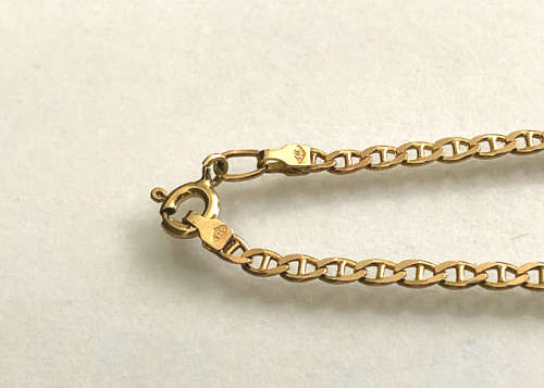 9 CT SOLID GOLD NECKLACE CHAIN, ITALIAN MADE, LIKE NEW