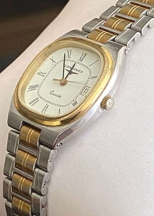 Vintage Longines Ladies Wrist Watch, Two Tone, with Date
