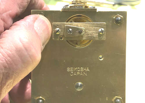 ANTIQUE SEIKOSHA NAVY SHIP CLOCK, WW 2, PLATFORM ESCAPMENT