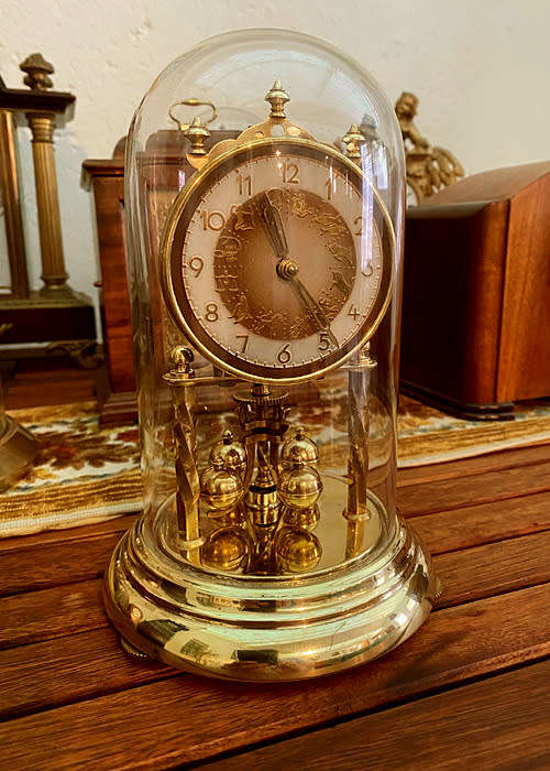Antique Hermle 400 Day Winding Anniversary Mantel Clock
