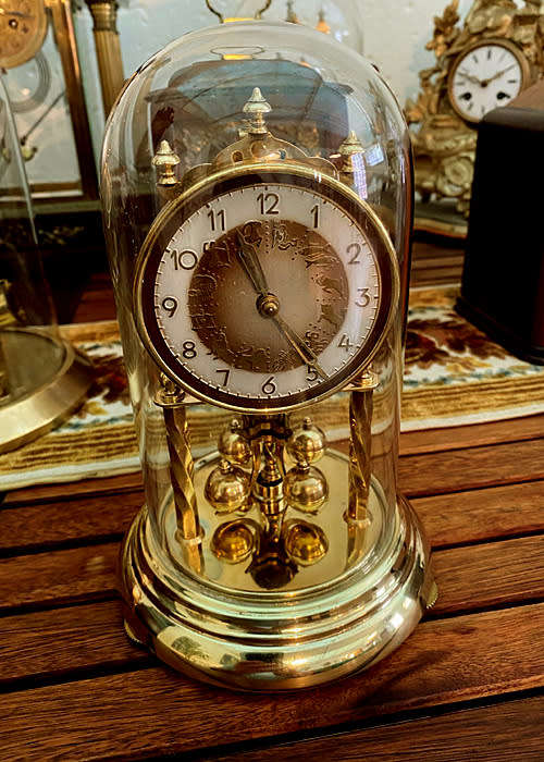 Antique Hermle 400 Day Winding Anniversary Mantel Clock