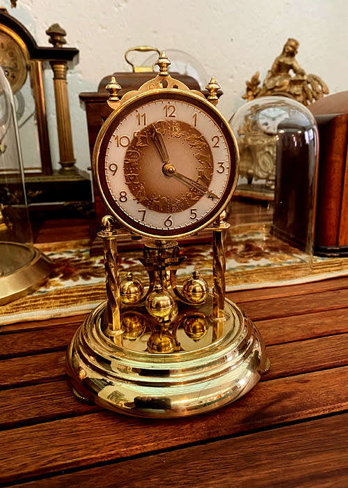 Antique Hermle 400 Day Winding Anniversary Mantel Clock