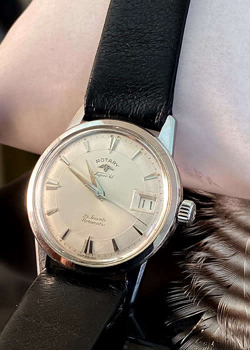 Vintage Rotary Super 41 Automatic Mens Watch, 25 Jewels Rotomatic Super Compressor
